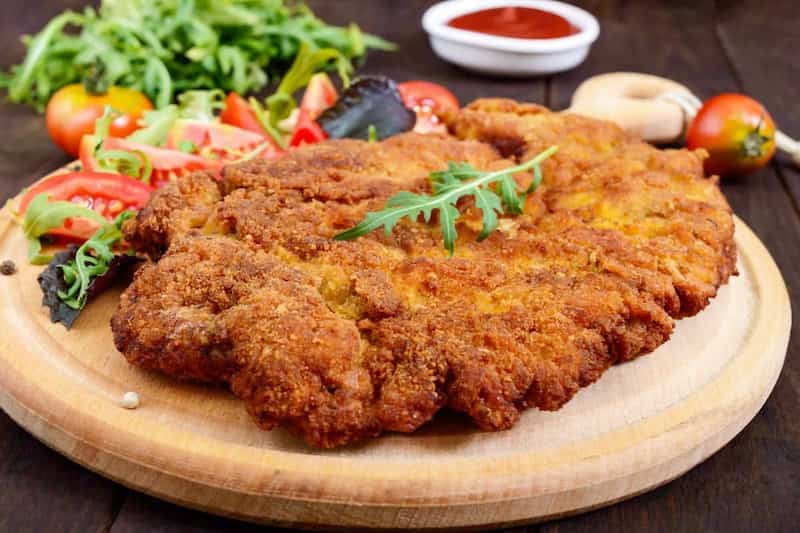 تصویر 2 از شنیسل مرغ سوخاری آماده تهیه شده از گوشت مرغ